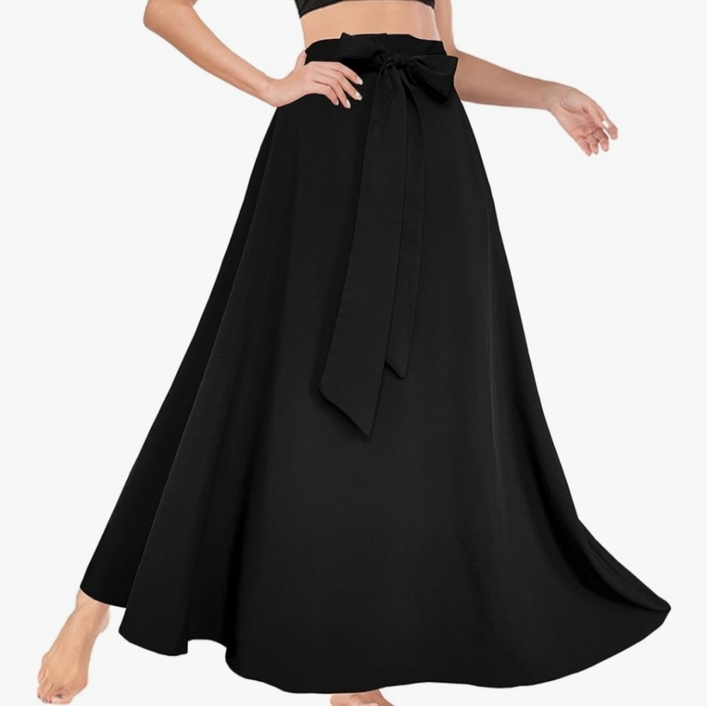 Elegant Black Maxi Skirt